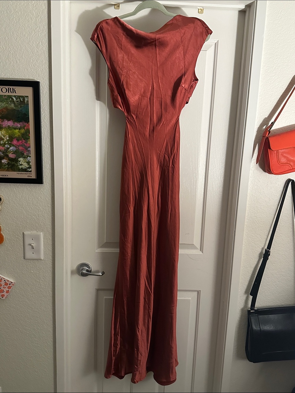 Elegant Red Slip Dress - Women